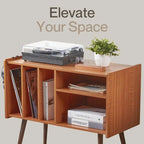 Meuble Support Tourne-disque avec Station de Charge - 31P x 26L x 15H