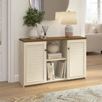 Meuble de rangement d'appoint avec 2 portes et étagères réglables, organisateur de bureau à domicile