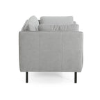 Fauteuil en similicuir, assise et dossier rembourrés, pieds en bois massif, touche décorative pour le salon