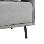 Fauteuil en similicuir, assise et dossier rembourrés, pieds en bois massif, touche décorative pour le salon