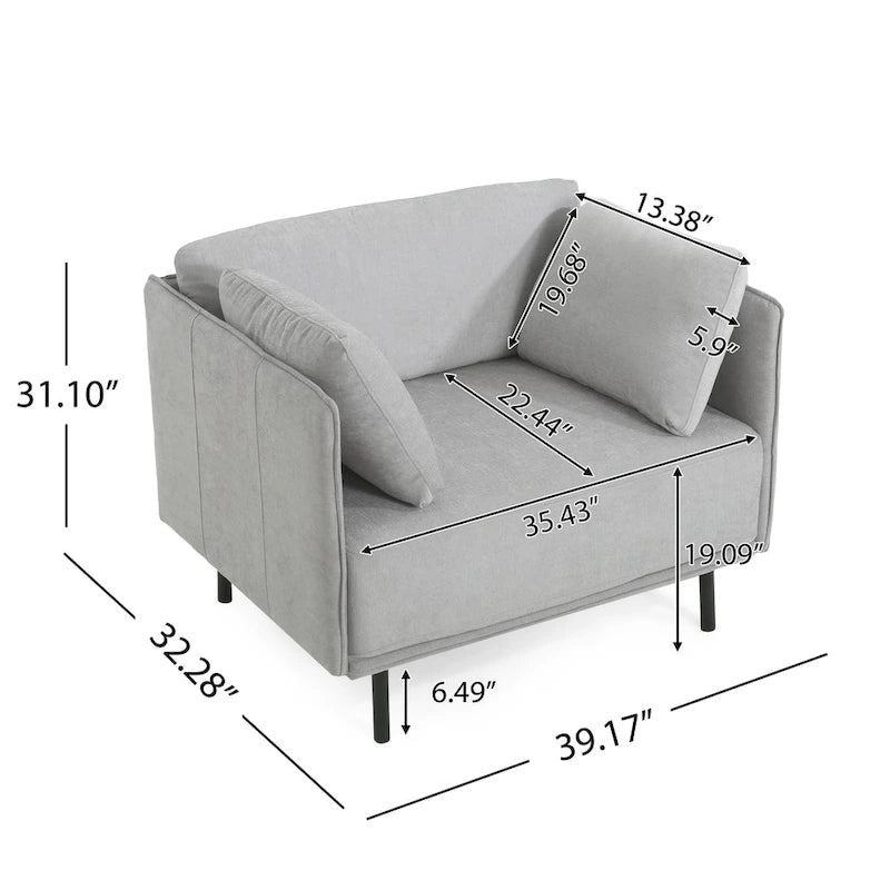 Fauteuil en similicuir, assise et dossier rembourrés, pieds en bois massif, touche décorative pour le salon
