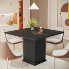 Table à manger carrée moderne en bois, petite, pour 4 personnes