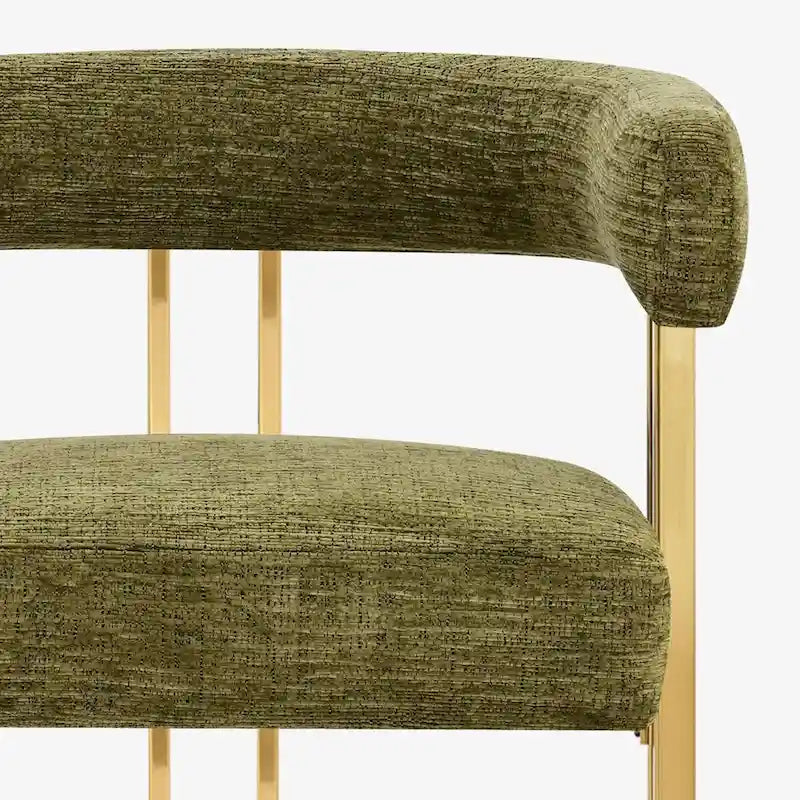 Fauteuil en tissu chenille (lot de 2)