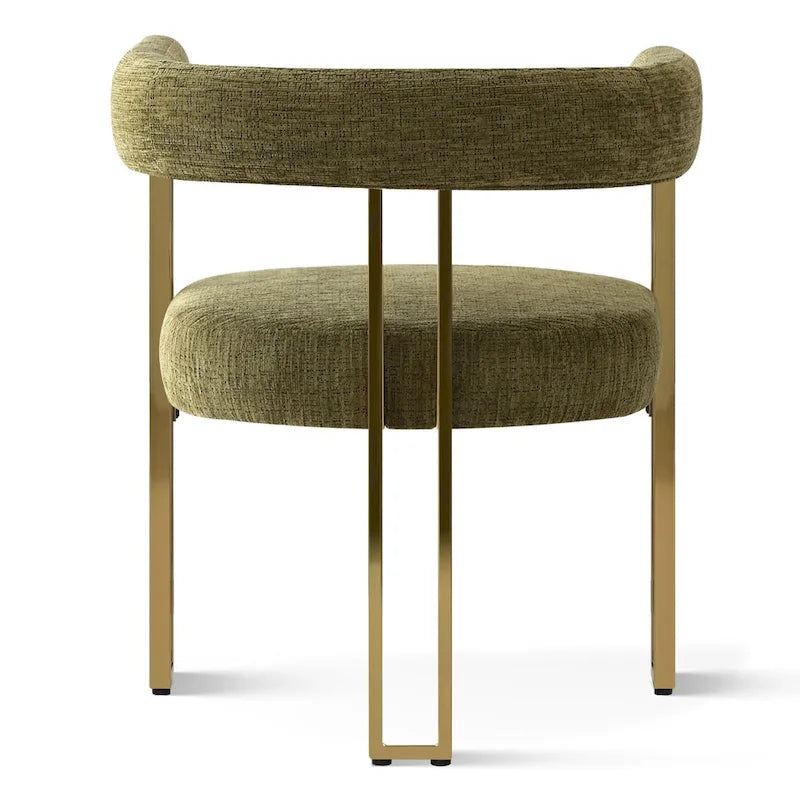 Fauteuil en tissu chenille (lot de 2)