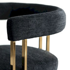 Fauteuil en tissu chenille (lot de 2)