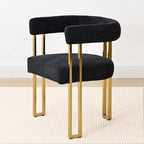 Fauteuil en tissu chenille (lot de 2)