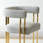 Fauteuil en tissu chenille (lot de 2)