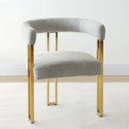 Fauteuil en tissu chenille (lot de 2)