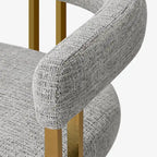 Fauteuil en tissu chenille (lot de 2)