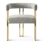 Fauteuil en tissu chenille (lot de 2)