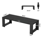 Table de salle à manger extra longue en bois de 220 cm pour 6-8 personnes