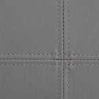 Banc de rangement pliant capitonné, gris anthracite, banc ottoman pour chambre/entrée