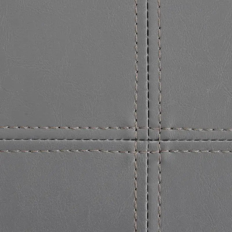 Banc de rangement pliant capitonné, gris anthracite, banc ottoman pour chambre/entrée