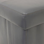 Banc de rangement pliant capitonné, gris anthracite, banc ottoman pour chambre/entrée