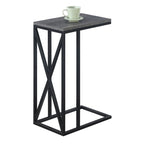 Table d'appoint en C, table d'appoint de canapé coulissante, table à goûter de salon, style minimaliste moderne