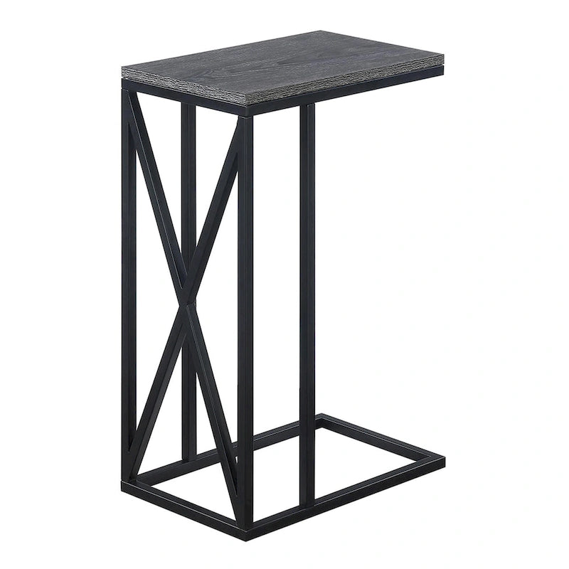 Table d'appoint en C, table d'appoint de canapé coulissante, table à goûter de salon, style minimaliste moderne