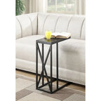 Table d'appoint en C, table d'appoint de canapé coulissante, table à goûter de salon, style minimaliste moderne