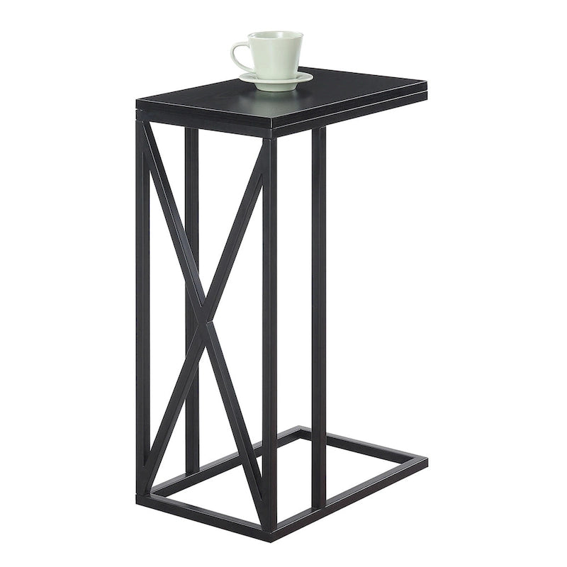 Table d'appoint en C, table d'appoint de canapé coulissante, table à goûter de salon, style minimaliste moderne