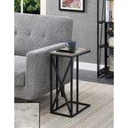Table d'appoint en C, table d'appoint de canapé coulissante, table à goûter de salon, style minimaliste moderne