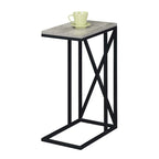 Table d'appoint en C, table d'appoint de canapé coulissante, table à goûter de salon, style minimaliste moderne