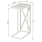 Table d'appoint en C, table d'appoint de canapé coulissante, table à goûter de salon, style minimaliste moderne