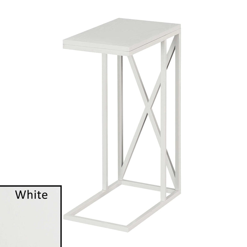 Table d'appoint en C, table d'appoint de canapé coulissante, table à goûter de salon, style minimaliste moderne