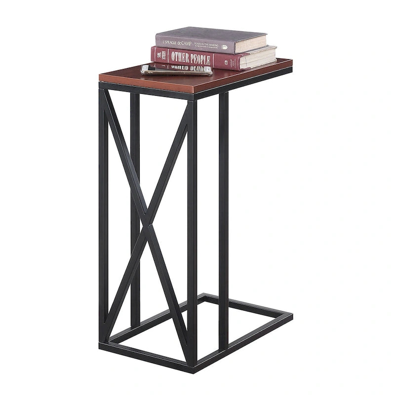 Table d'appoint en C, table d'appoint de canapé coulissante, table à goûter de salon, style minimaliste moderne