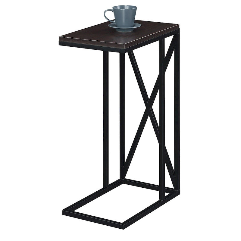 Table d'appoint en C, table d'appoint de canapé coulissante, table à goûter de salon, style minimaliste moderne