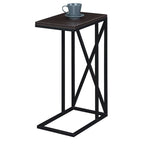 Table d'appoint en C, table d'appoint de canapé coulissante, table à goûter de salon, style minimaliste moderne