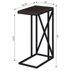 Table d'appoint en C, table d'appoint de canapé coulissante, table à goûter de salon, style minimaliste moderne