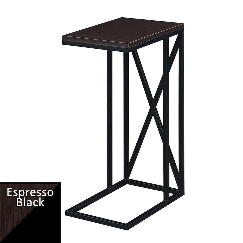 Table d'appoint en C, table d'appoint de canapé coulissante, table à goûter de salon, style minimaliste moderne