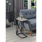 Table d'appoint en C, table d'appoint de canapé coulissante, table à goûter de salon, style minimaliste moderne