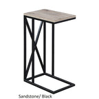 Table d'appoint en C, table d'appoint de canapé coulissante, table à goûter de salon, style minimaliste moderne