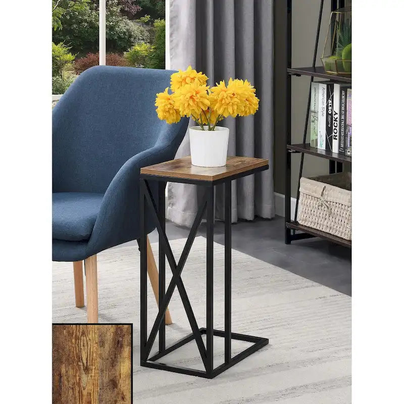 Table d'appoint en C, table d'appoint de canapé coulissante, table à goûter de salon, style minimaliste moderne