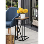 Table d'appoint en C, table d'appoint de canapé coulissante, table à goûter de salon, style minimaliste moderne