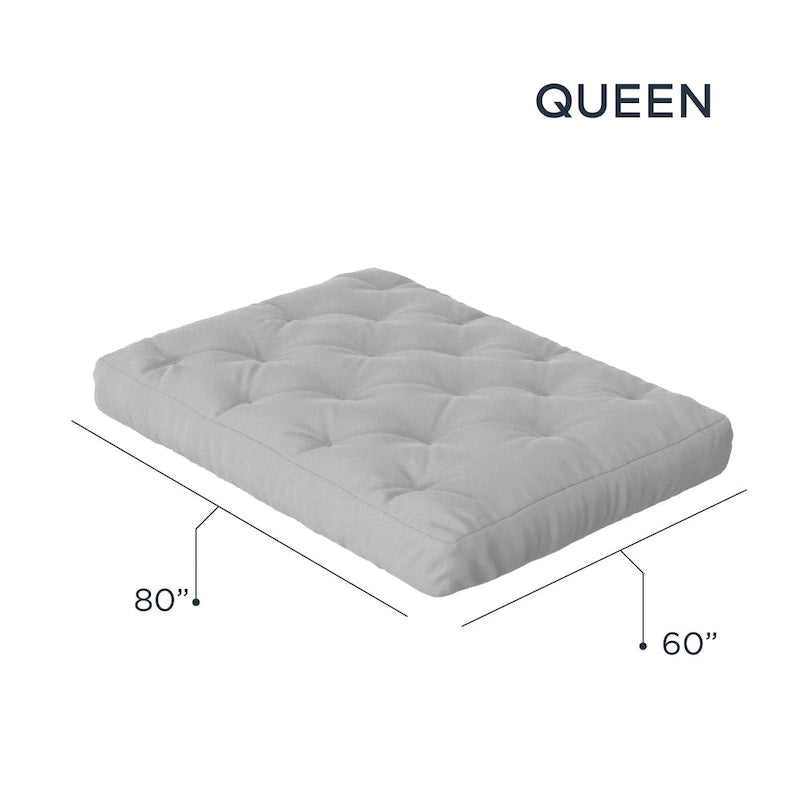 Matelas de futon Loosh Home 10 en mousse à mémoire de forme Gel, taille grand lit
