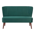 Causeuse rembourrée, Canapé compact 2 places, Style salon moderne, Cadre solide