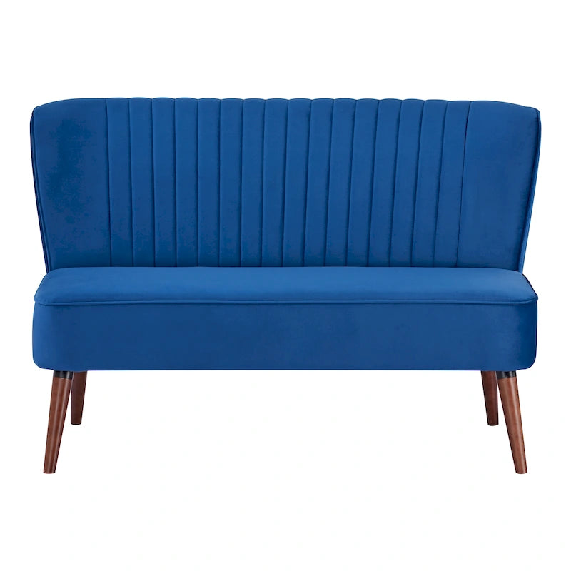 Causeuse rembourrée, Canapé compact 2 places, Style salon moderne, Cadre solide