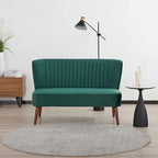 Causeuse rembourrée, Canapé compact 2 places, Style salon moderne, Cadre solide