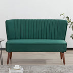 Causeuse rembourrée, Canapé compact 2 places, Style salon moderne, Cadre solide