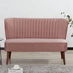 Causeuse rembourrée, Canapé compact 2 places, Style salon moderne, Cadre solide