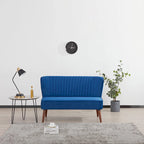Causeuse rembourrée, Canapé compact 2 places, Style salon moderne, Cadre solide
