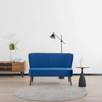 Causeuse rembourrée, Canapé compact 2 places, Style salon moderne, Cadre solide