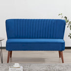Causeuse rembourrée, Canapé compact 2 places, Style salon moderne, Cadre solide