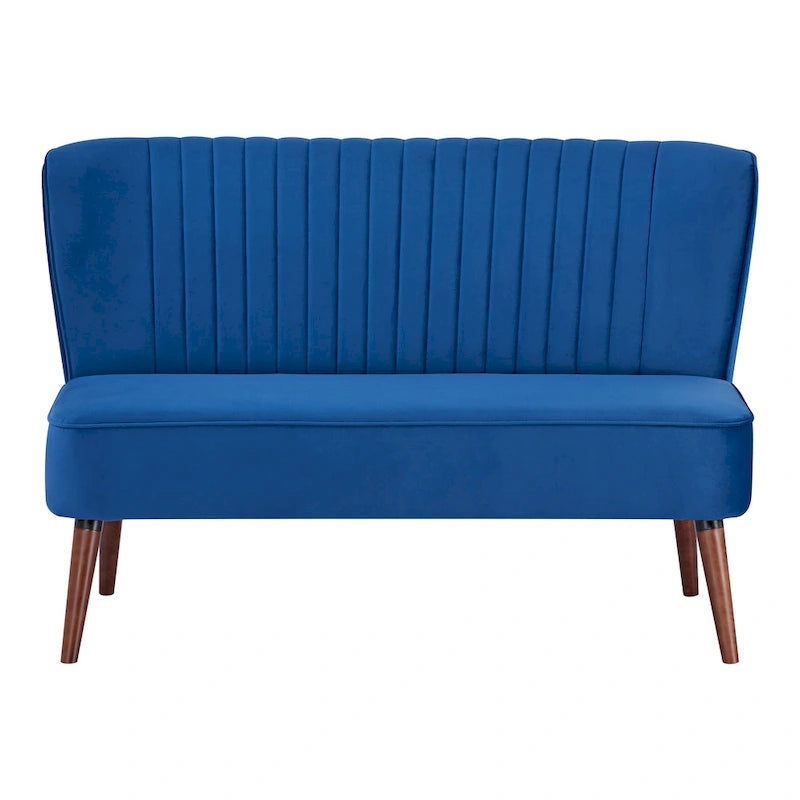 Causeuse rembourrée, Canapé compact 2 places, Style salon moderne, Cadre solide