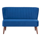 Causeuse rembourrée, Canapé compact 2 places, Style salon moderne, Cadre solide