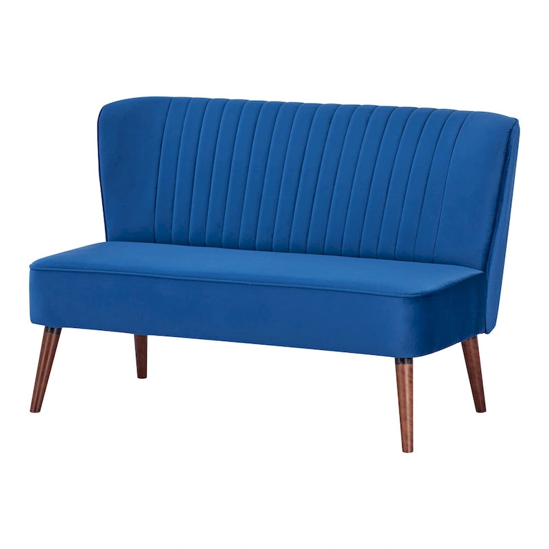 Causeuse rembourrée, Canapé compact 2 places, Style salon moderne, Cadre solide