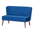 Causeuse rembourrée, Canapé compact 2 places, Style salon moderne, Cadre solide