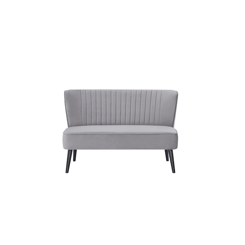 Causeuse rembourrée, Canapé compact 2 places, Style salon moderne, Cadre solide