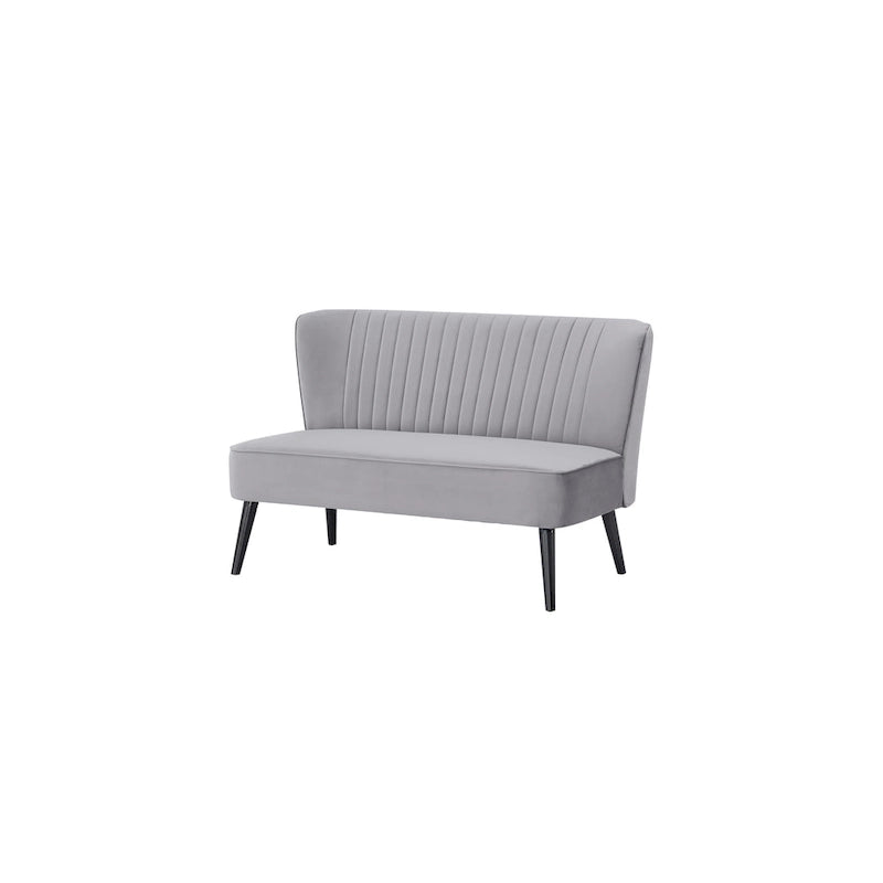 Causeuse rembourrée, Canapé compact 2 places, Style salon moderne, Cadre solide
